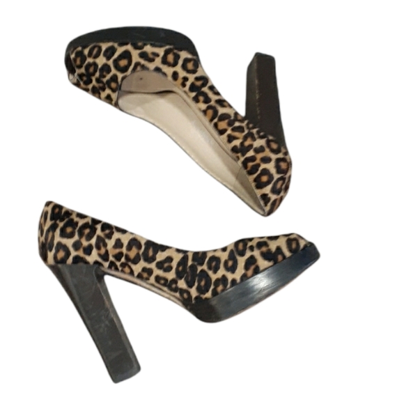 MICHAEL Michael Kors Shoes - Micheal Michael Kors leopard open toe slipon  heel shoe size 7.5M